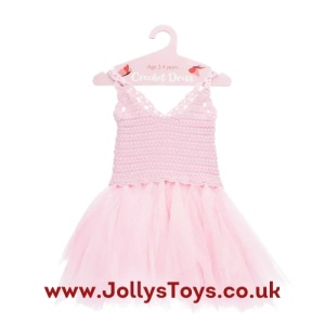 Crochet Fairy Dress, Pink